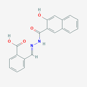 2-[(E)-{2-[(3-hydroxynaphthalen-2-yl)carbonyl]hydrazinylidene}methyl]benzoic acid