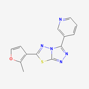 6-(2-METHYL-3-FURYL)-3-(3-PYRIDYL)[1,2,4]TRIAZOLO[3,4-B][1,3,4]THIADIAZOLE