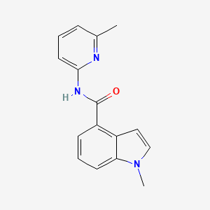 molecular formula C16H15N3O B4505203 1-methyl-N-(6-methylpyridin-2-yl)-1H-indole-4-carboxamide 