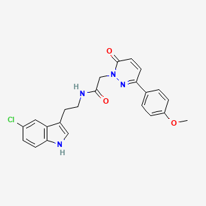 molecular formula C23H21ClN4O3 B4505225 N-[2-(5-chloro-1H-indol-3-yl)ethyl]-2-[3-(4-methoxyphenyl)-6-oxopyridazin-1(6H)-yl]acetamide 