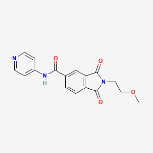 2-(2-methoxyethyl)-1,3-dioxo-N-(pyridin-4-yl)-2,3-dihydro-1H-isoindole-5-carboxamide