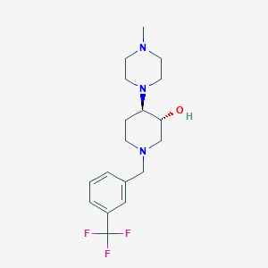 (3R,4R)-4-(4-methylpiperazin-1-yl)-1-[[3-(trifluoromethyl)phenyl]methyl]piperidin-3-ol