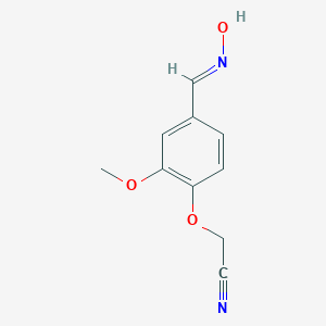 {4-[(Hydroxyimino)methyl]-2-methoxyphenoxy}acetonitrile