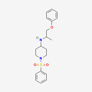 N-(1-methyl-2-phenoxyethyl)-1-(phenylsulfonyl)piperidin-4-amine