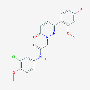 N-(3-chloro-4-methoxyphenyl)-2-[3-(4-fluoro-2-methoxyphenyl)-6-oxopyridazin-1(6H)-yl]acetamide