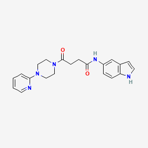 N-(1H-indol-5-yl)-4-oxo-4-[4-(2-pyridyl)piperazino]butanamide