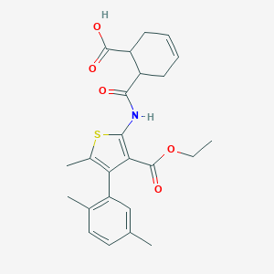 6-({[4-(2,5-Dimethylphenyl)-3-(ethoxycarbonyl)-5-methylthien-2-yl]amino}carbonyl)cyclohex-3-ene-1-carboxylic acid