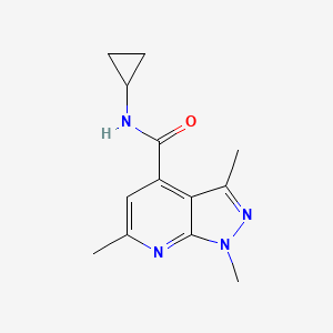 N-cyclopropyl-1,3,6-trimethyl-1H-pyrazolo[3,4-b]pyridine-4-carboxamide