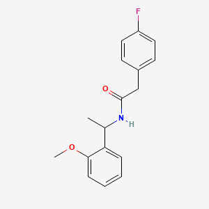 2-(4-fluorophenyl)-N-[1-(2-methoxyphenyl)ethyl]acetamide