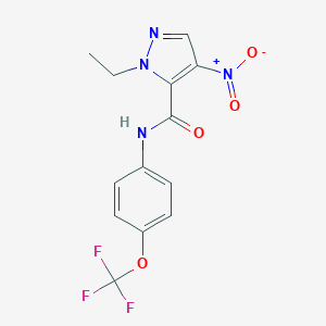 1-ethyl-4-nitro-N-[4-(trifluoromethoxy)phenyl]-1H-pyrazole-5-carboxamide