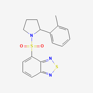 4-{[2-(2-methylphenyl)-1-pyrrolidinyl]sulfonyl}-2,1,3-benzothiadiazole