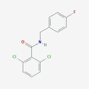 2,6-dichloro-N-(4-fluorobenzyl)benzamide