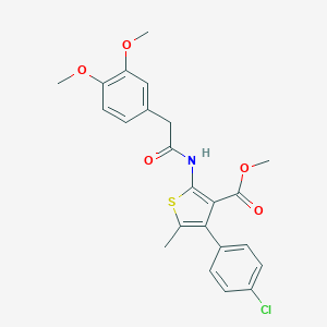 Methyl 4-(4-chlorophenyl)-2-{[(3,4-dimethoxyphenyl)acetyl]amino}-5-methylthiophene-3-carboxylate