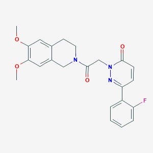 2-[2-(6,7-dimethoxy-3,4-dihydro-2(1H)-isoquinolinyl)-2-oxoethyl]-6-(2-fluorophenyl)-3(2H)-pyridazinone