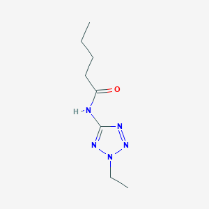 molecular formula C8H15N5O B4505397 N-(2-ethyl-2H-tetrazol-5-yl)pentanamide 