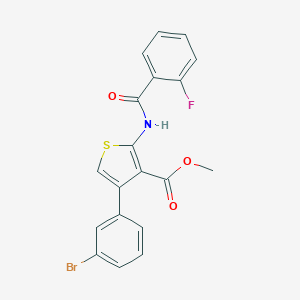 Methyl 4-(3-bromophenyl)-2-[(2-fluorobenzoyl)amino]thiophene-3-carboxylate