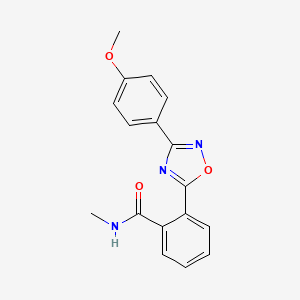 molecular formula C17H15N3O3 B4505411 2-[3-(4-甲氧基苯基)-1,2,4-恶二唑-5-基]-N-甲基苯甲酰胺 