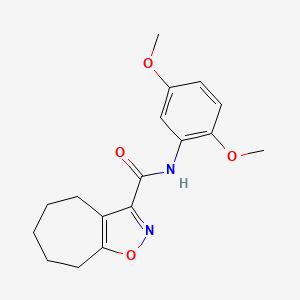 N-(2,5-dimethoxyphenyl)-5,6,7,8-tetrahydro-4H-cyclohepta[d][1,2]oxazole-3-carboxamide