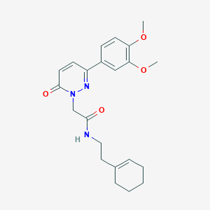 N~1~-[2-(1-cyclohexenyl)ethyl]-2-[3-(3,4-dimethoxyphenyl)-6-oxo-1(6H)-pyridazinyl]acetamide