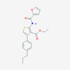 Ethyl 2-(2-furoylamino)-4-(4-propylphenyl)thiophene-3-carboxylate