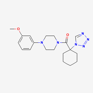 [4-(3-methoxyphenyl)piperazin-1-yl][1-(1H-tetrazol-1-yl)cyclohexyl]methanone