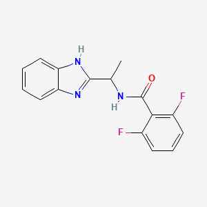 N-[1-(1H-benzimidazol-2-yl)ethyl]-2,6-difluorobenzamide