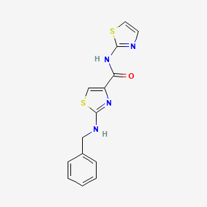 molecular formula C14H12N4OS2 B4505521 2-(苄氨基)-N-1,3-噻唑-2-基-1,3-噻唑-4-甲酰胺 