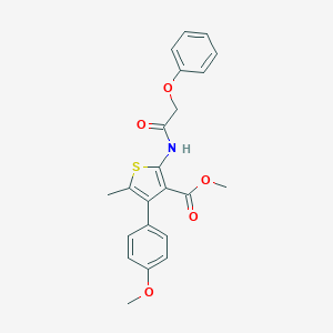 Methyl 4-(4-methoxyphenyl)-5-methyl-2-[(phenoxyacetyl)amino]thiophene-3-carboxylate