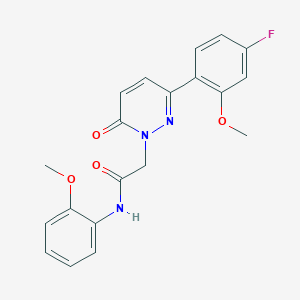 2-[3-(4-fluoro-2-methoxyphenyl)-6-oxopyridazin-1(6H)-yl]-N-(2-methoxyphenyl)acetamide