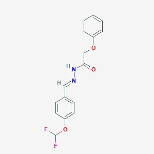 N'-[4-(difluoromethoxy)benzylidene]-2-phenoxyacetohydrazide