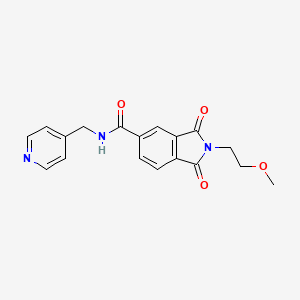 2-(2-methoxyethyl)-1,3-dioxo-N-(pyridin-4-ylmethyl)-2,3-dihydro-1H-isoindole-5-carboxamide