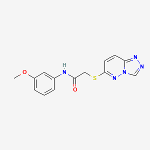 N-(3-methoxyphenyl)-2-([1,2,4]triazolo[4,3-b]pyridazin-6-ylsulfanyl)acetamide