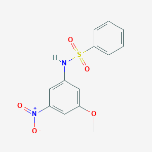 molecular formula C13H12N2O5S B450561 N-(3-methoxy-5-nitrophenyl)benzenesulfonamide 