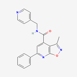 3-methyl-6-phenyl-N-(4-pyridylmethyl)isoxazolo[5,4-b]pyridine-4-carboxamide