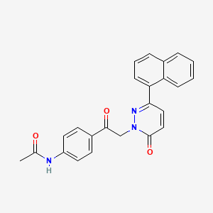 N-(4-{2-[3-(1-naphthyl)-6-oxo-1(6H)-pyridazinyl]acetyl}phenyl)acetamide