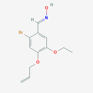 molecular formula C12H14BrNO3 B450565 4-(Allyloxy)-2-bromo-5-ethoxybenzaldehyde oxime 