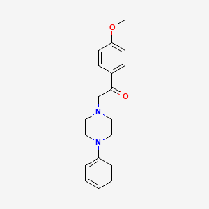 1-(4-methoxyphenyl)-2-(4-phenyl-1-piperazinyl)ethanone