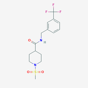 1-(methylsulfonyl)-N-[3-(trifluoromethyl)benzyl]-4-piperidinecarboxamide