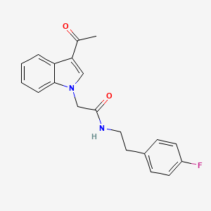 2-(3-acetyl-1H-indol-1-yl)-N-[2-(4-fluorophenyl)ethyl]acetamide