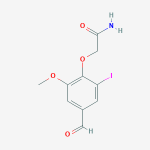 molecular formula C10H10INO4 B450579 2-(4-Formyl-2-iodo-6-methoxyphenoxy)acetamide CAS No. 445003-33-8