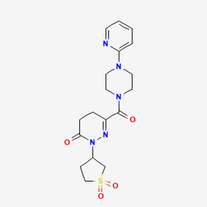 2-(1,1-dioxidotetrahydrothiophen-3-yl)-6-{[4-(pyridin-2-yl)piperazin-1-yl]carbonyl}-4,5-dihydropyridazin-3(2H)-one