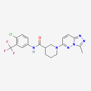 N-[4-chloro-3-(trifluoromethyl)phenyl]-1-(3-methyl[1,2,4]triazolo[4,3-b]pyridazin-6-yl)piperidine-3-carboxamide