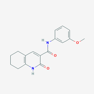 molecular formula C17H18N2O3 B4505832 N-(3-methoxyphenyl)-2-oxo-1,2,5,6,7,8-hexahydroquinoline-3-carboxamide 