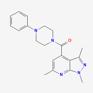 (4-phenylpiperazino)(1,3,6-trimethyl-1H-pyrazolo[3,4-b]pyridin-4-yl)methanone