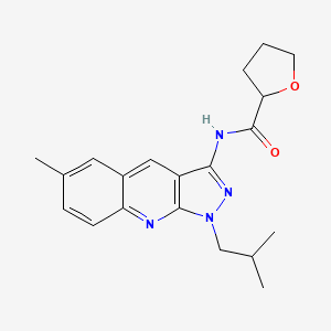 N-(1-isobutyl-6-methyl-1H-pyrazolo[3,4-b]quinolin-3-yl)tetrahydro-2-furancarboxamide