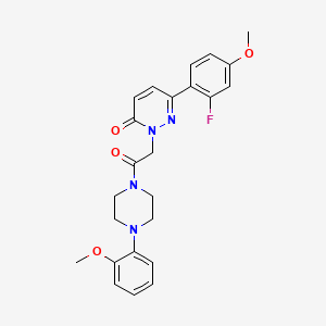 6-(2-fluoro-4-methoxyphenyl)-2-{2-[4-(2-methoxyphenyl)piperazino]-2-oxoethyl}-3(2H)-pyridazinone