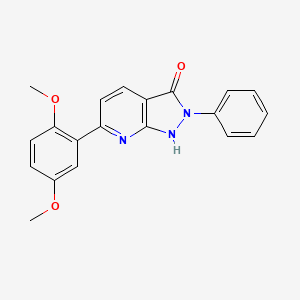 molecular formula C20H17N3O3 B4505947 6-(2,5-dimethoxyphenyl)-2-phenyl-1,2-dihydro-3H-pyrazolo[3,4-b]pyridin-3-one 