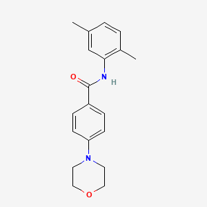 N-(2,5-dimethylphenyl)-4-(4-morpholinyl)benzamide