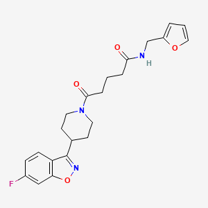 5-[4-(6-FLUORO-1,2-BENZOXAZOL-3-YL)PIPERIDIN-1-YL]-N-[(FURAN-2-YL)METHYL]-5-OXOPENTANAMIDE