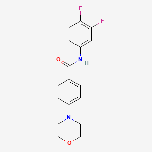 N-(3,4-difluorophenyl)-4-(4-morpholinyl)benzamide